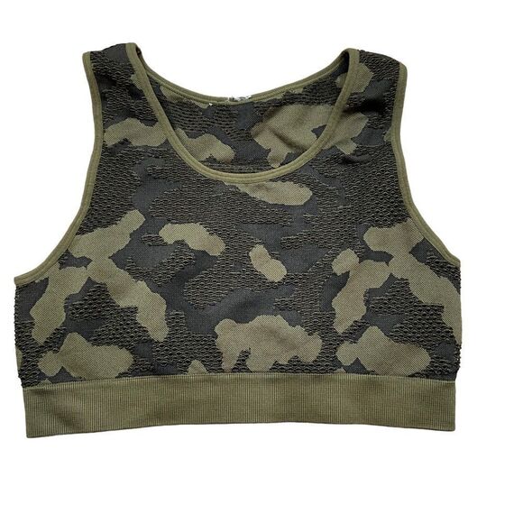 Unbranded Textured Camo Sports Bra High Support Size Small - Picture 1 of 7